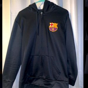 A soccer hoodie